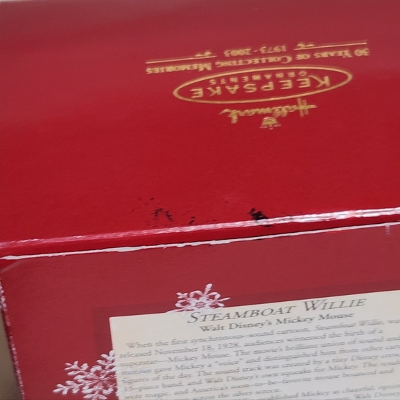 Steamboat Willie Hallmark Disney Keepsake NIB - Picture 8 of 8